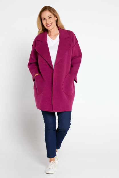 Irene Knit Jacket - Berry