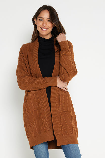 Jennifer Knit Cardi - Camel