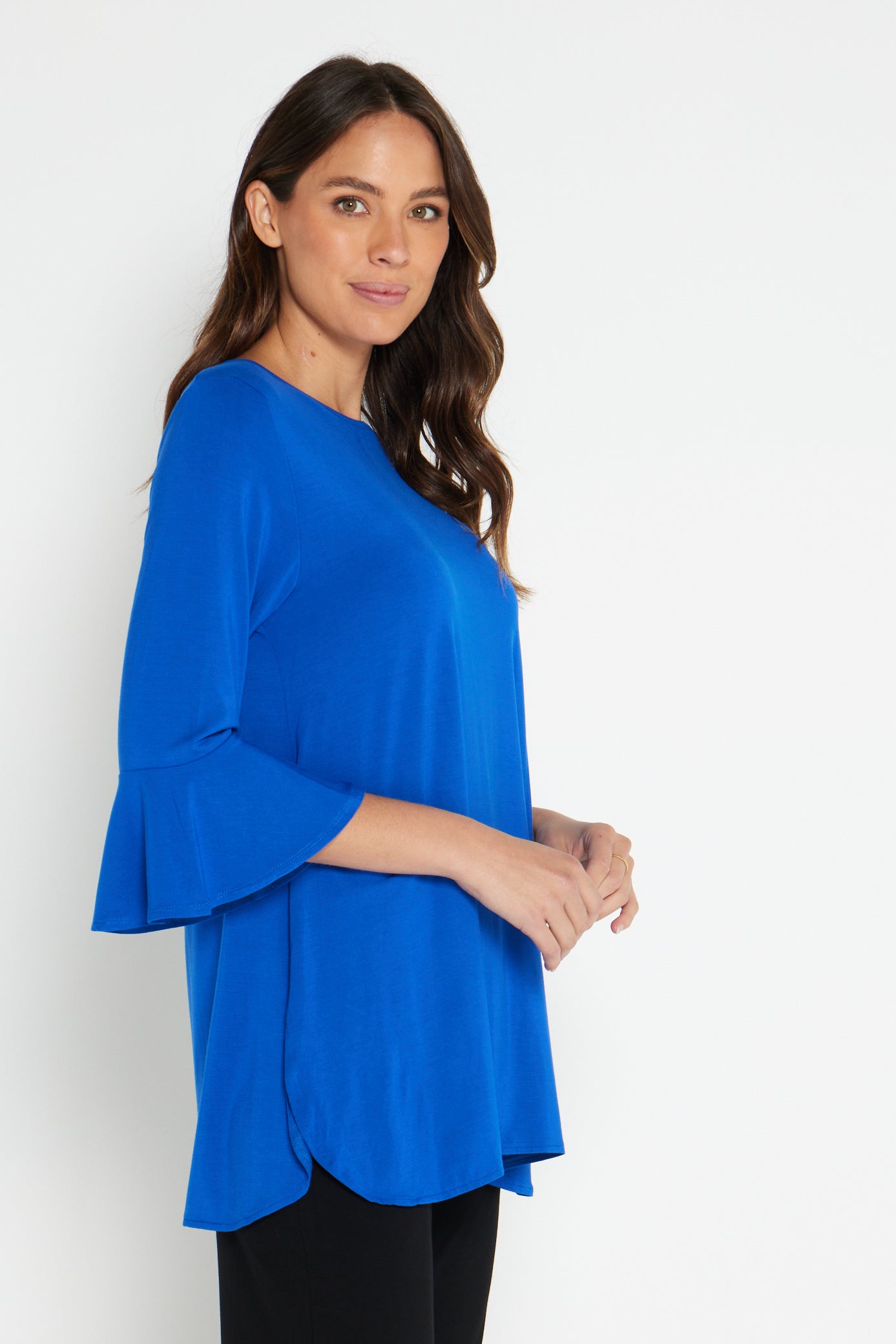 Lacey Bamboo Top - Royal Blue