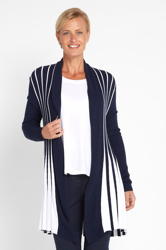 Madalinde Cardi - Navy/White