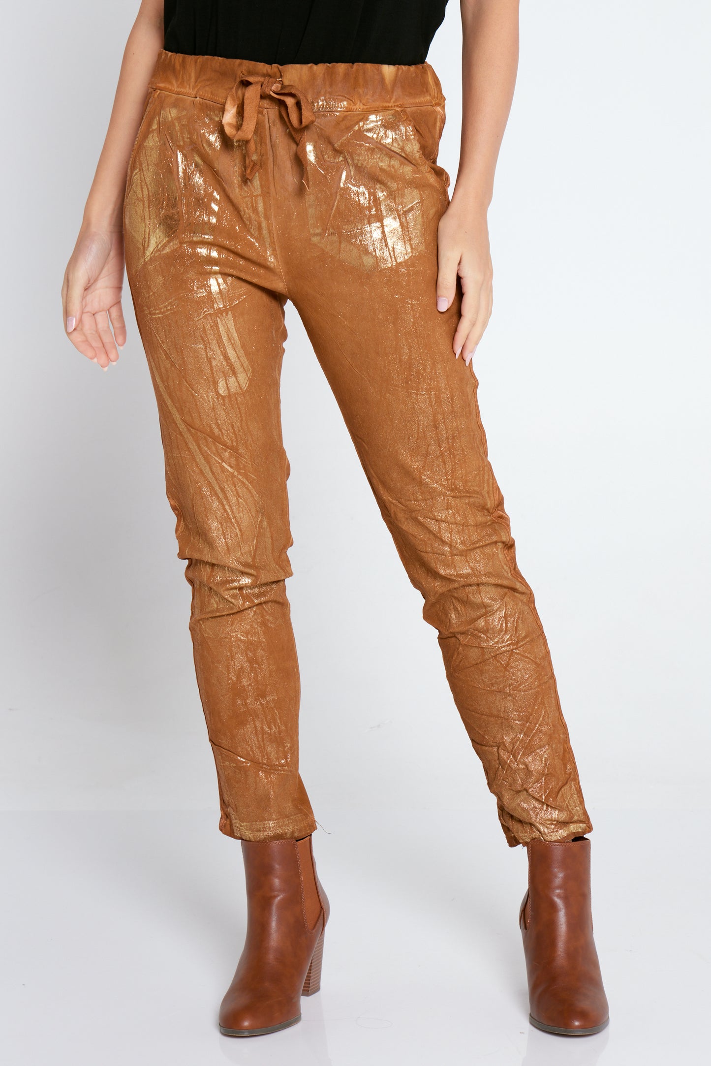 Lucia Pants - Camello Gold