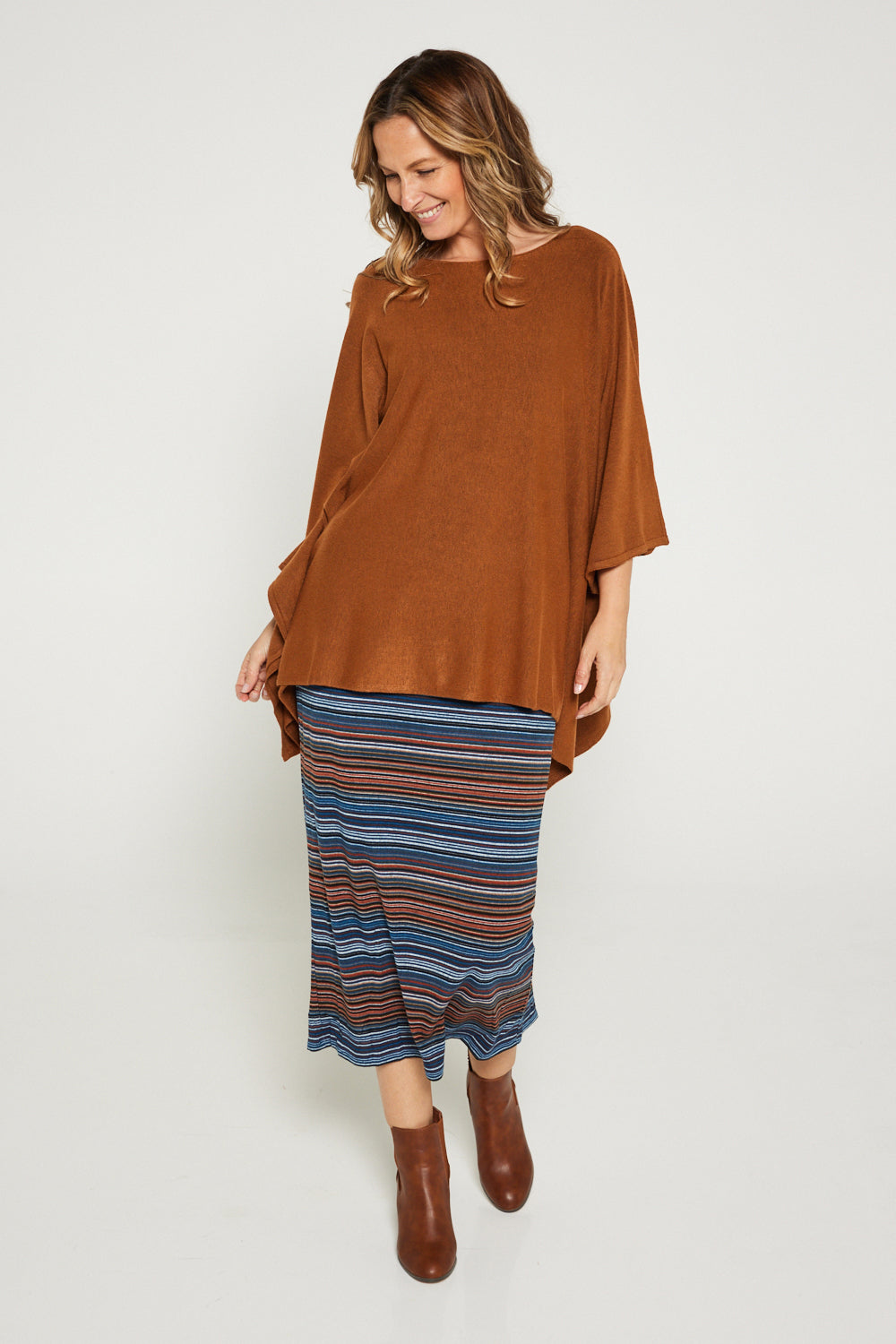 Marcy Knit Top - Ginger Mocha