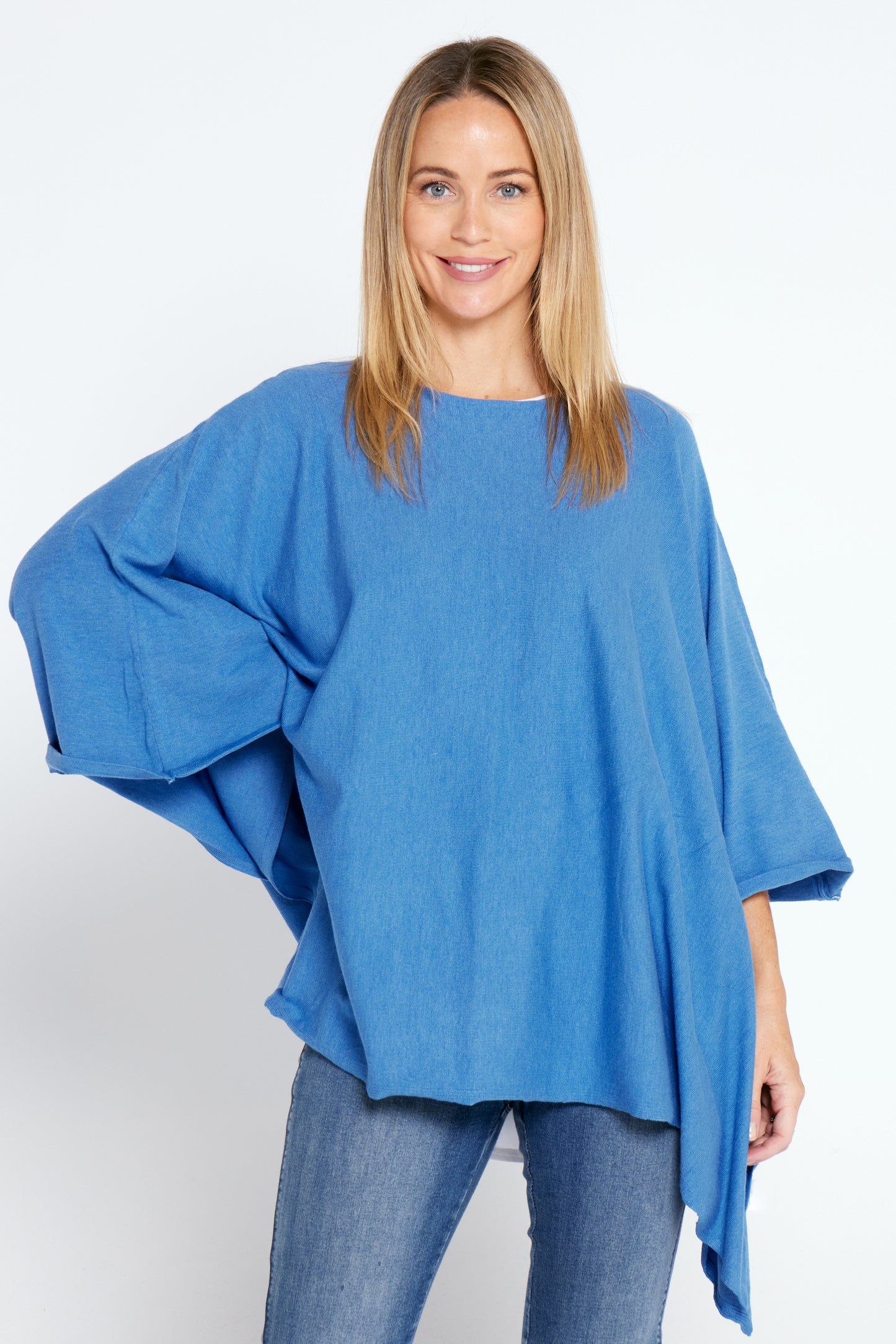 Marcy Knit Top - Denim