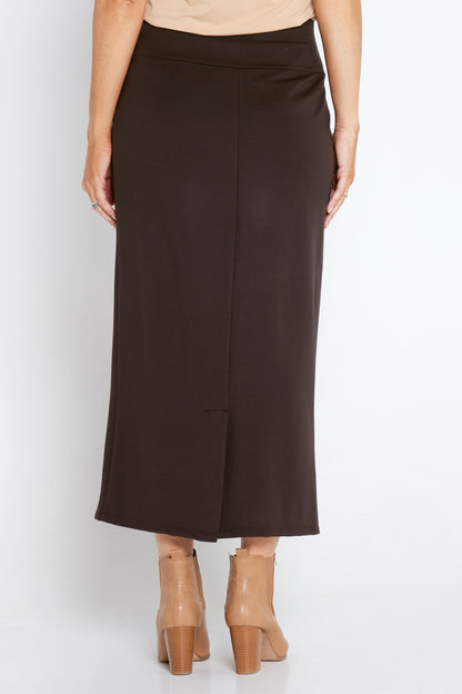 Pushkin Midi Skirt - Espresso