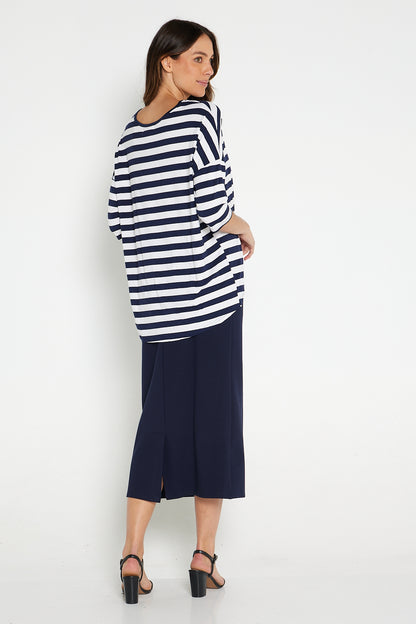 Pushkin Midi Skirt - Navy