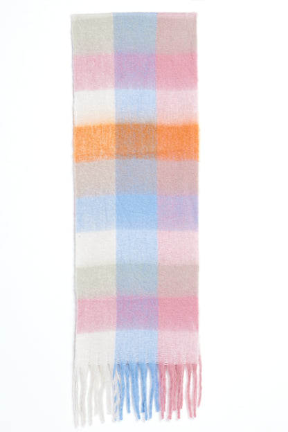 Thredbo Checkered Scarf - Pastel