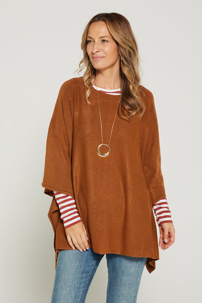 Marcy Knit Top - Ginger Mocha