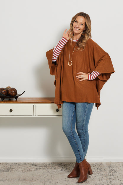 Marcy Knit Top - Ginger Mocha