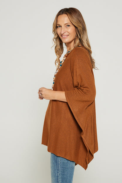 Marcy Knit Top - Ginger Mocha