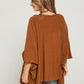 Marcy Knit Top - Ginger Mocha