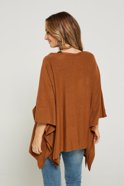 Marcy Knit Top - Ginger Mocha