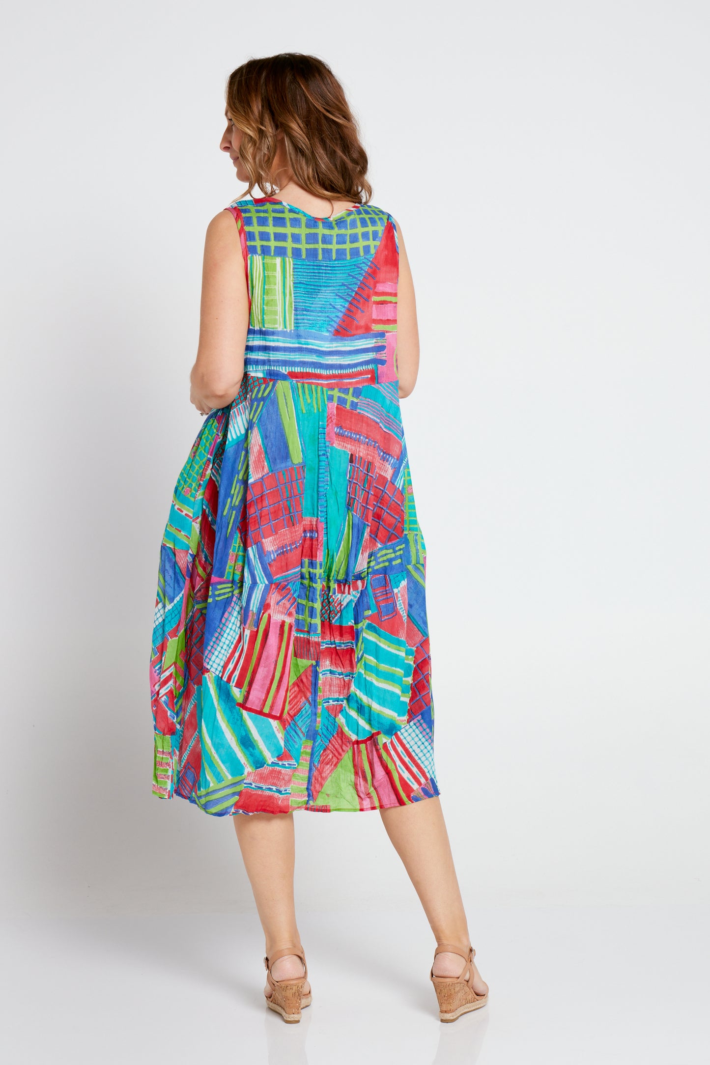 Tyler Organic Cotton Dress - Amalfi Print
