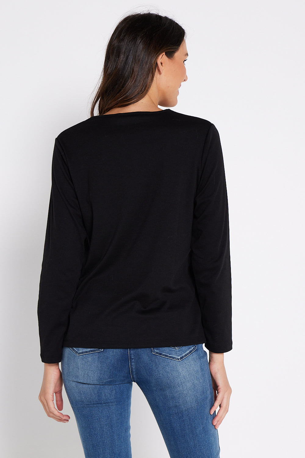 Addie Long Sleeve Tee - Black