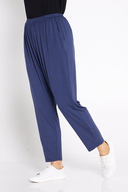 Amalie Bamboo Pants - Navy