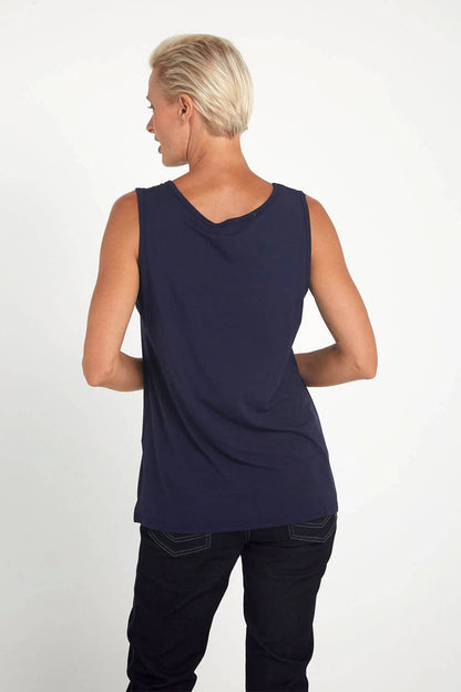 Bamboo Tank Top - Navy