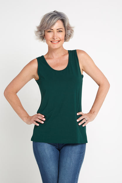 Bamboo Tank Top - Forest Green