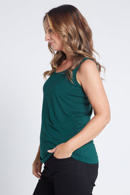 Bamboo Tank Top - Forest Green