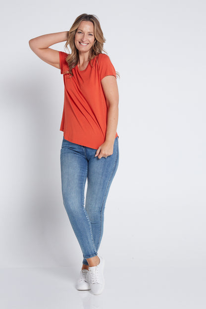 Bamboo Tee - Tangerine