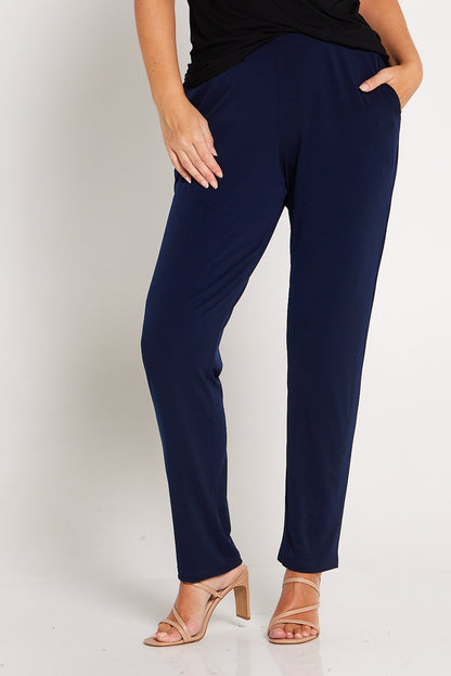 Bella Pocket Pants - Navy