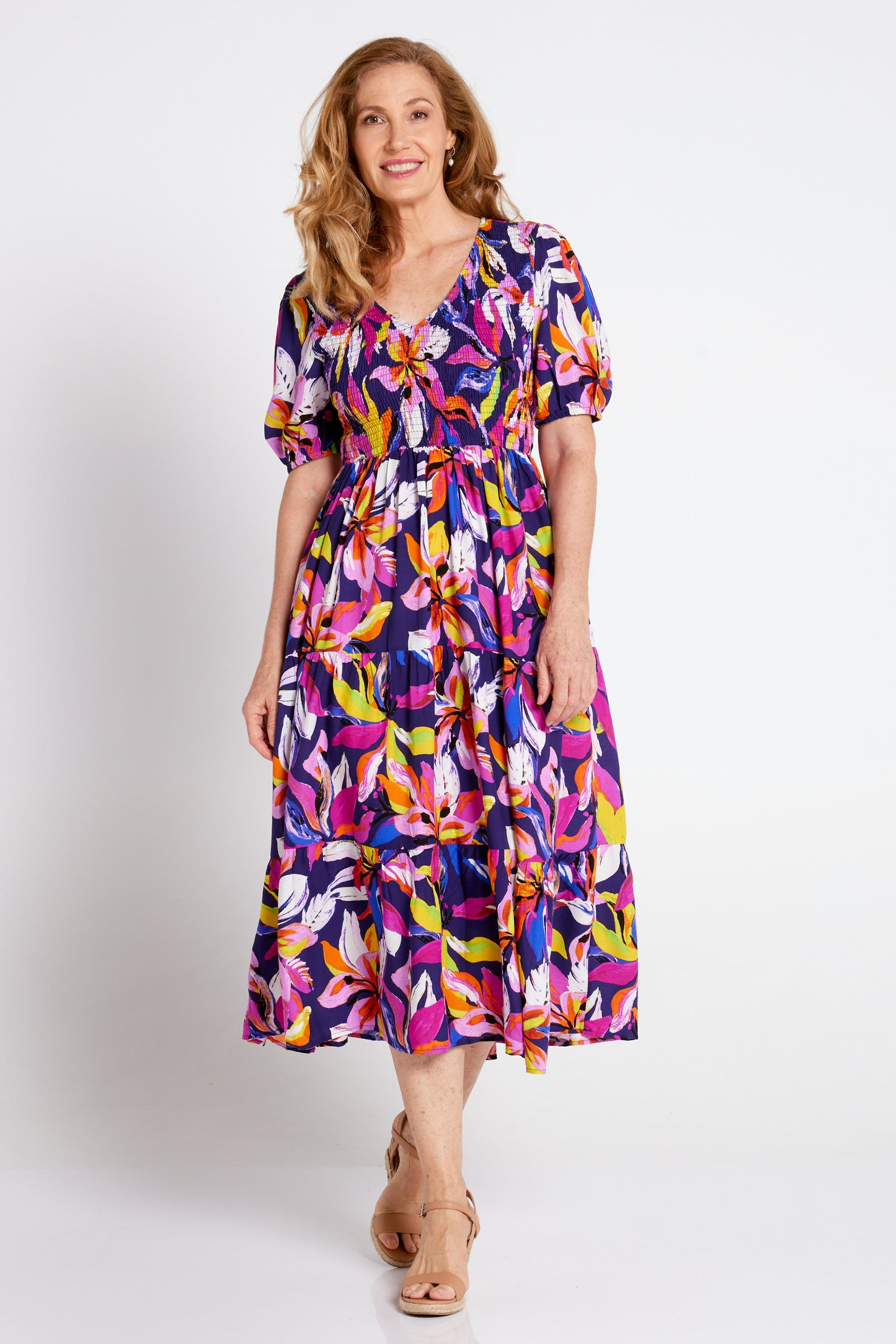 Levon Dress - Tropical Nights Floral