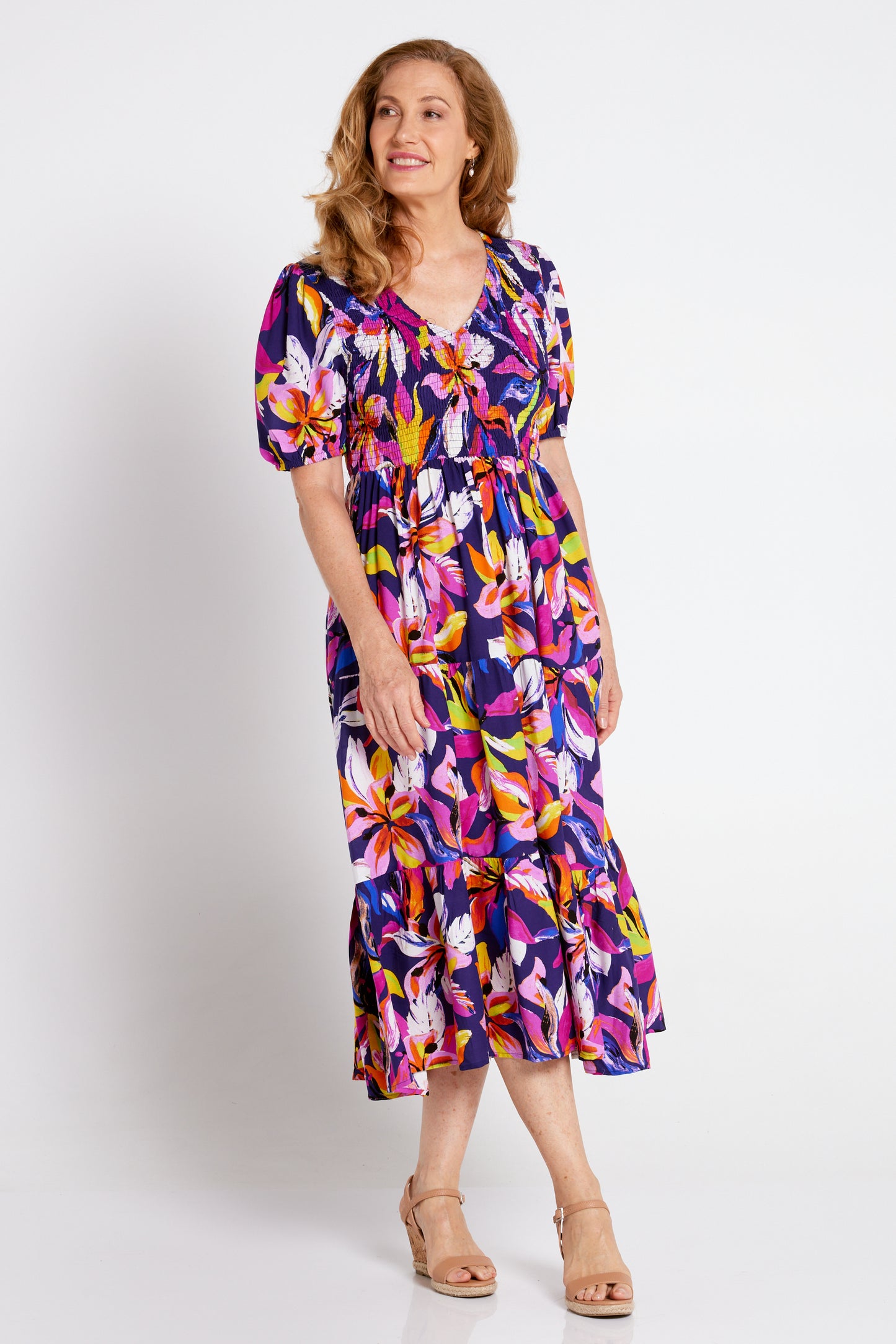 Levon Dress - Tropical Nights Floral