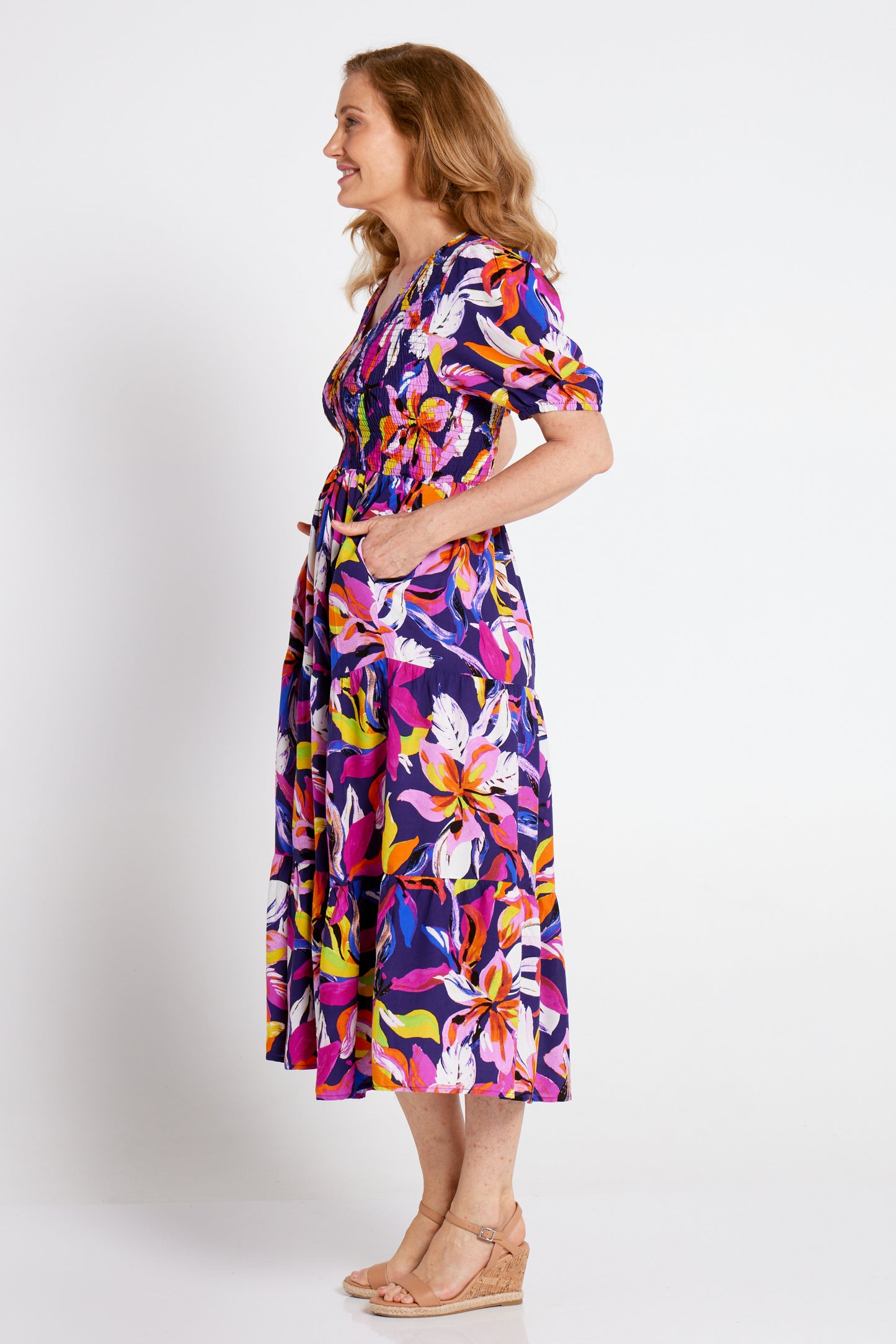 Levon Dress - Tropical Nights Floral