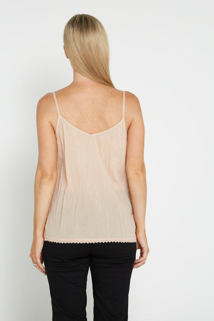 Reversible Cotton Cami - Cream