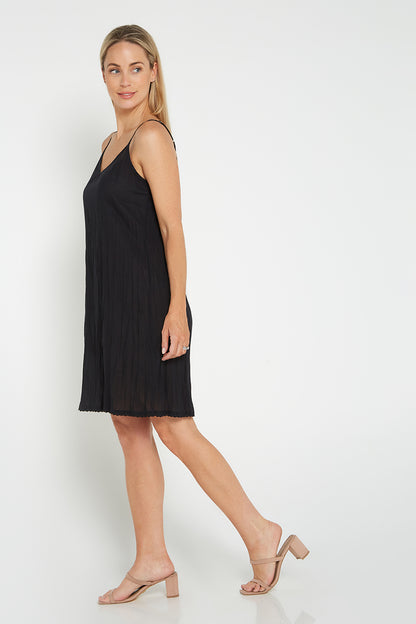 Reversible Cotton Slip - Black