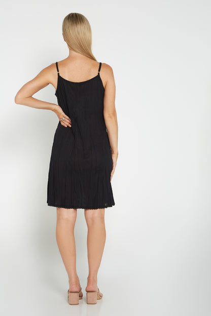 Reversible Cotton Slip - Black