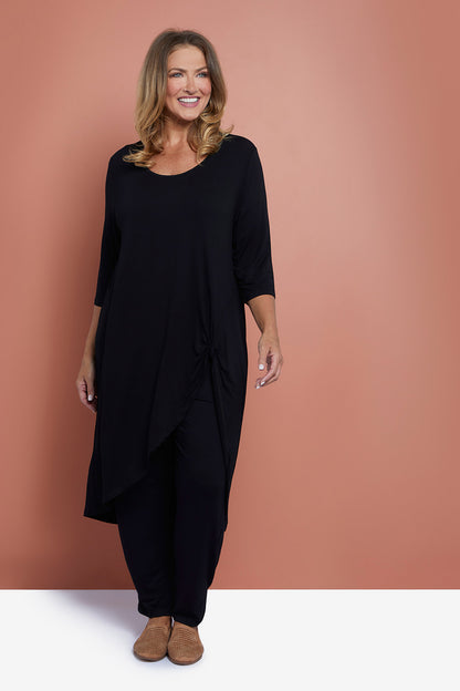 Ayana Tunic Top - Black