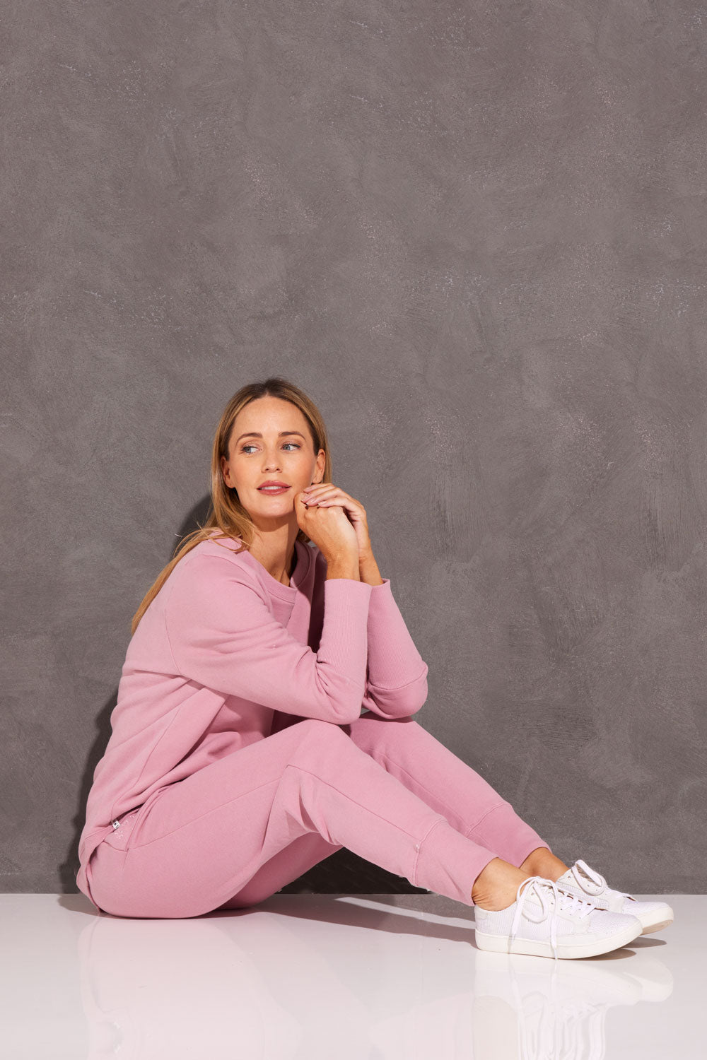 Divine Cosy Trackpant - Dusty Pink
