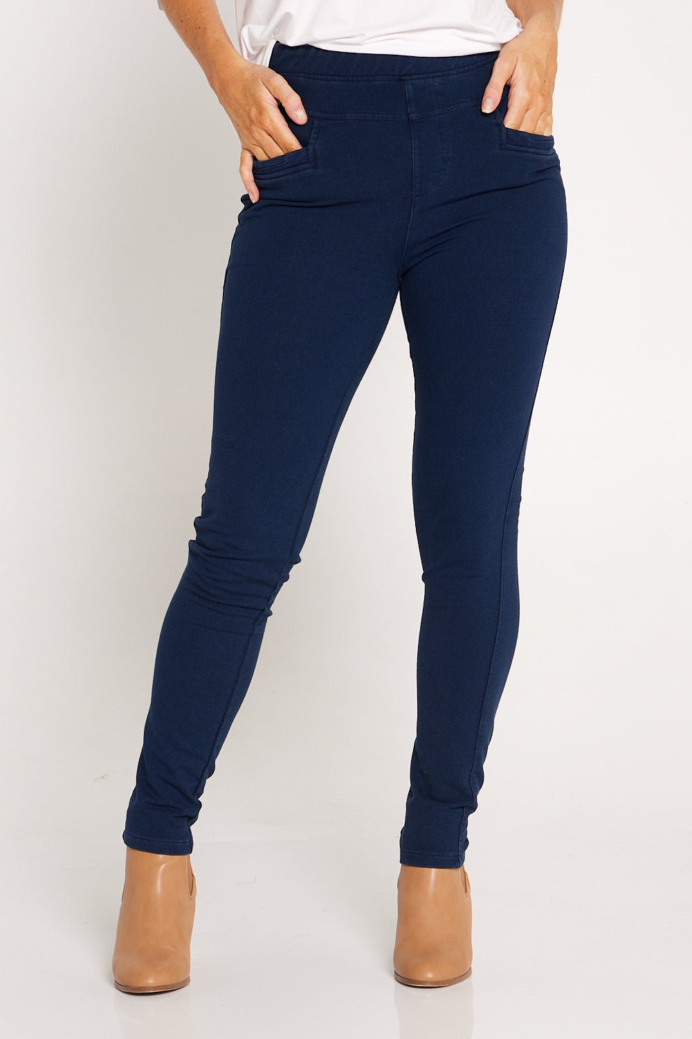 Dixon Pull On Jeggings - Denim