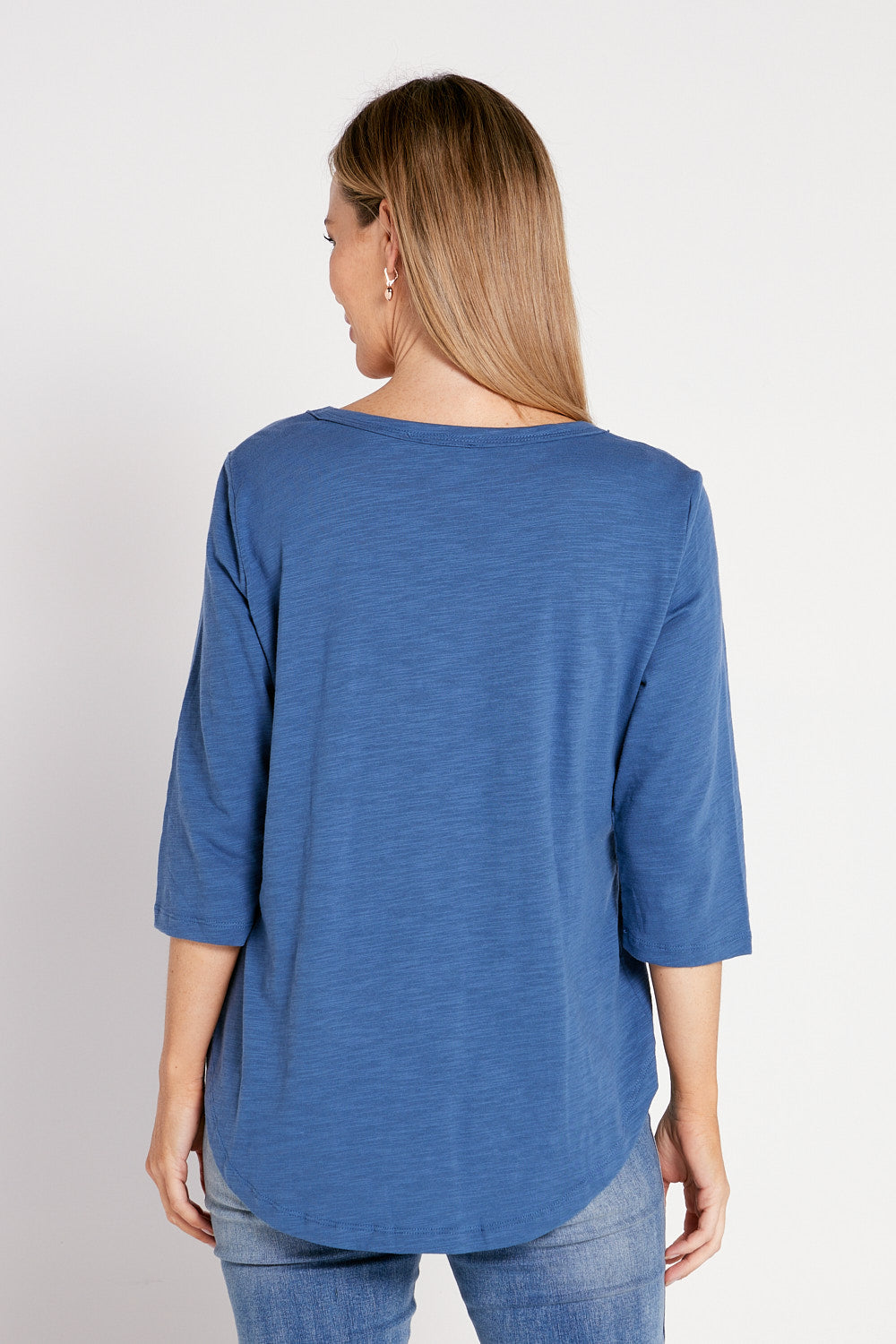 Finley Cotton Top - Denim