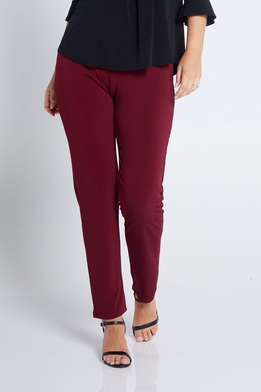 Gianna Pants - Burgundy