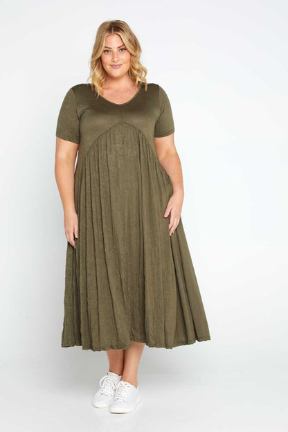 Halcyon Dress - Khaki