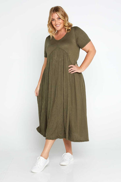 Halcyon Dress - Khaki