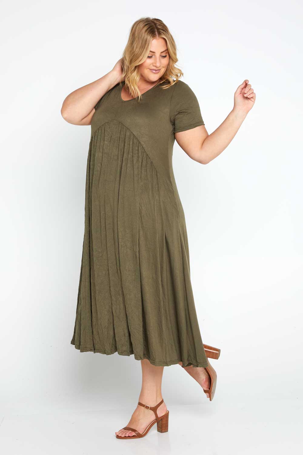 Halcyon Dress - Khaki