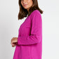 Hillary Long Sleeve Top - Fuchsia