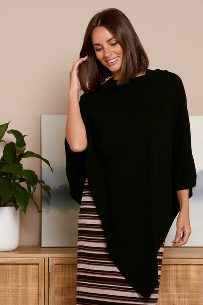 Holly Poncho - Black