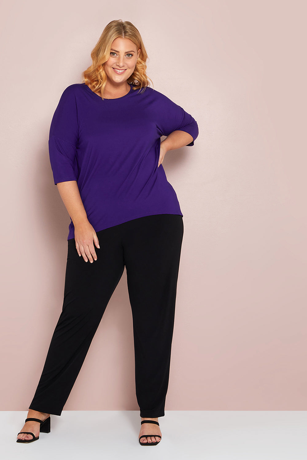 Irena Bamboo Top - Eggplant