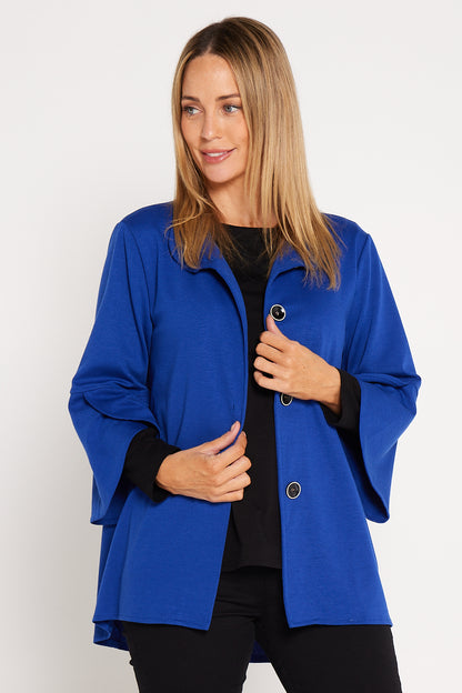 Jocelyn Tulip Sleeve Jacket - Royal Blue