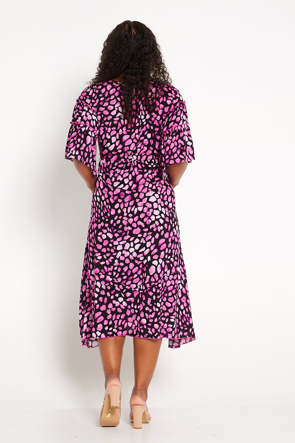 Julena Dress - Fuchsia Petals