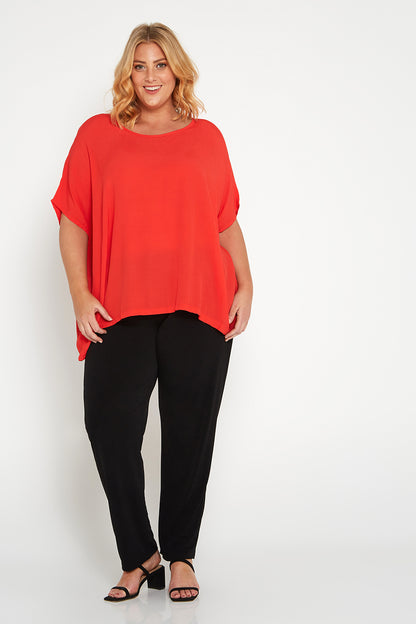 Kuala Lumpur Top - Bright Red