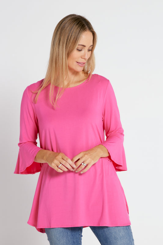 Lacey Bamboo Top - Hot Pink