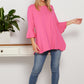 Lacey Bamboo Top - Hot Pink