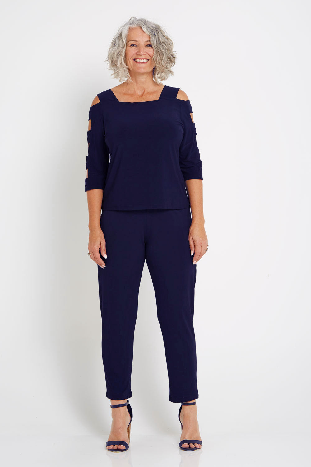 Gianna Pants Petite - Navy