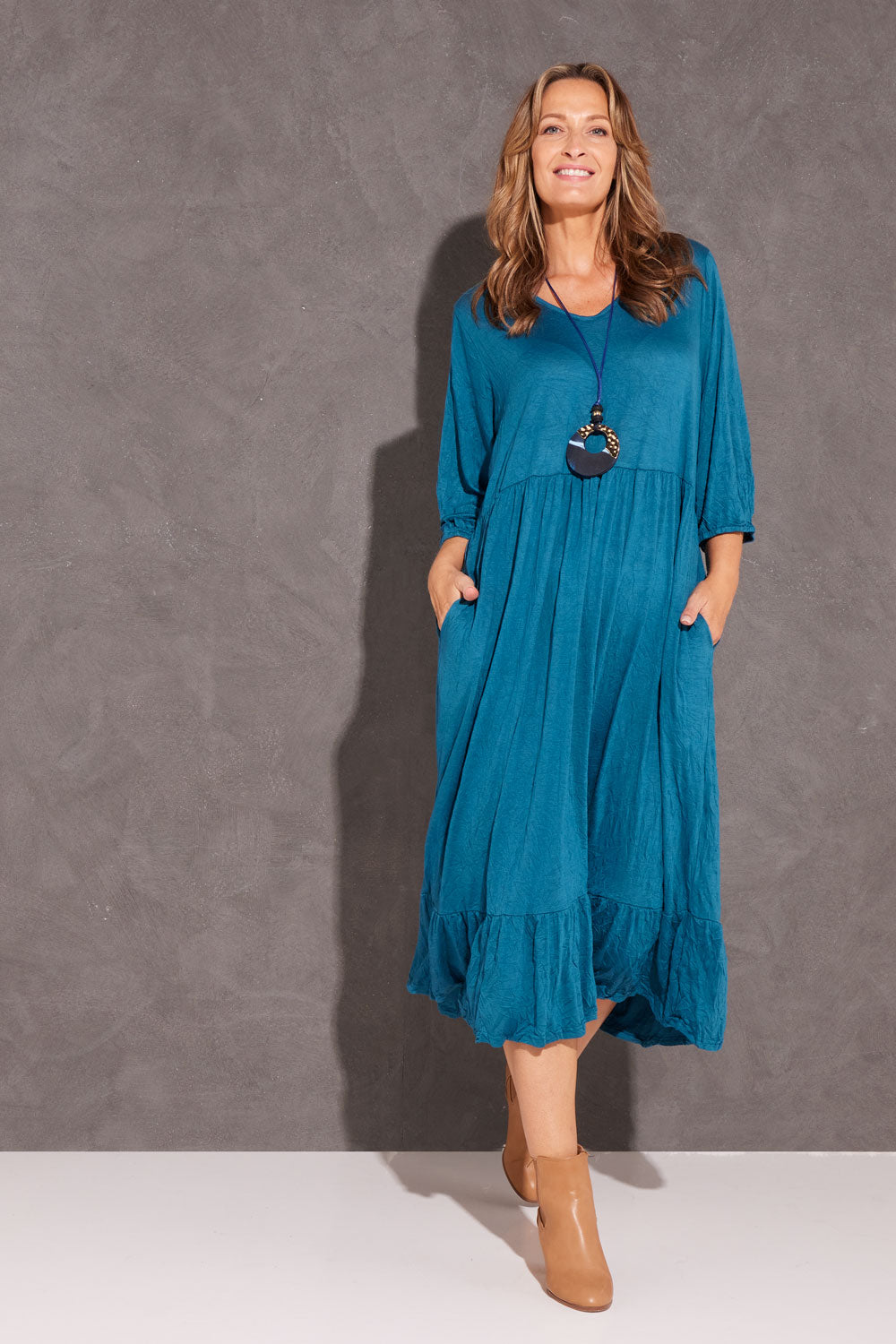 Leith Dress - Teal