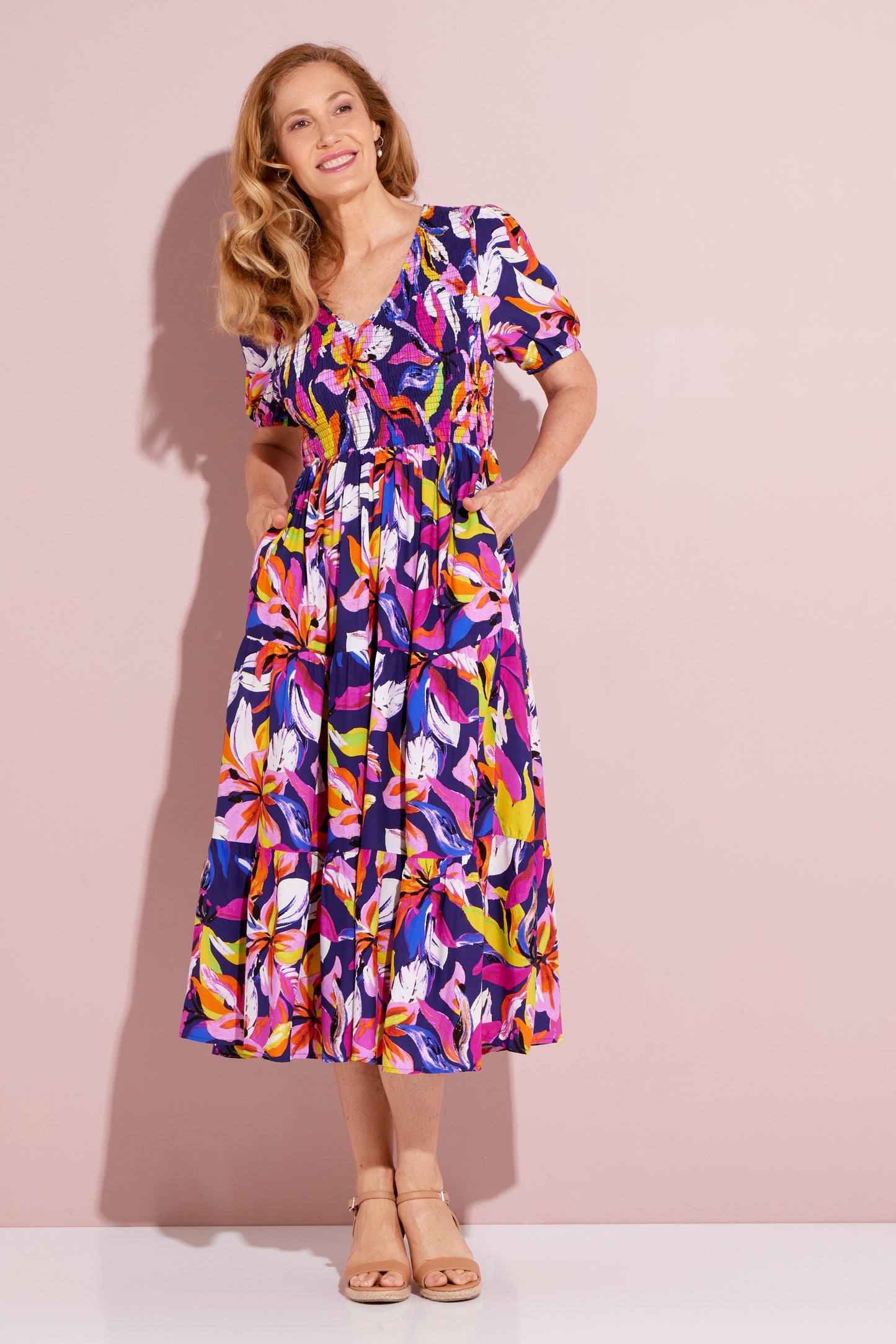 Levon Dress - Tropical Nights Floral