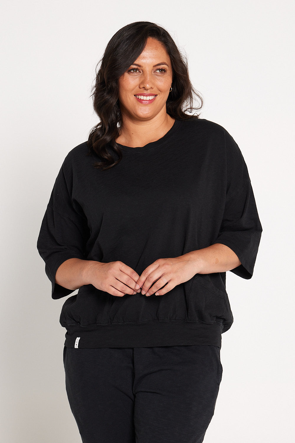 Mazie Pocket Sweater - Washed Black