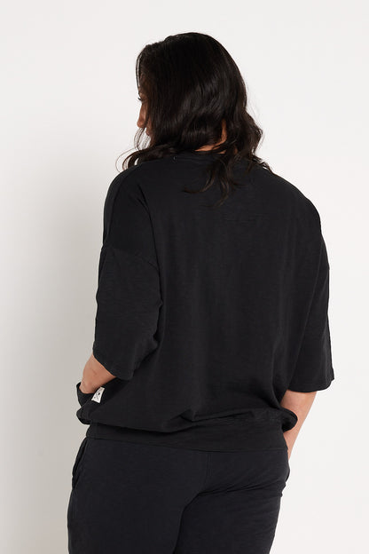 Mazie Pocket Sweater - Washed Black
